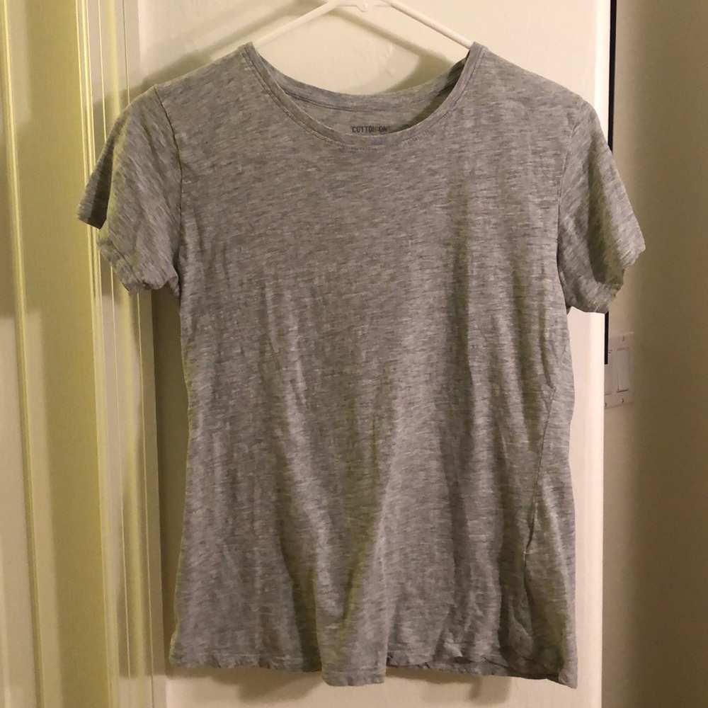 Cotton On Heathered Light Grey Crew Neck T-Shirt